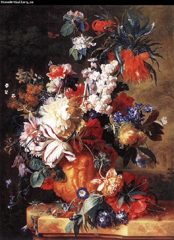 HUYSUM, Jan van Bouquet of Flowers in an Urn sf